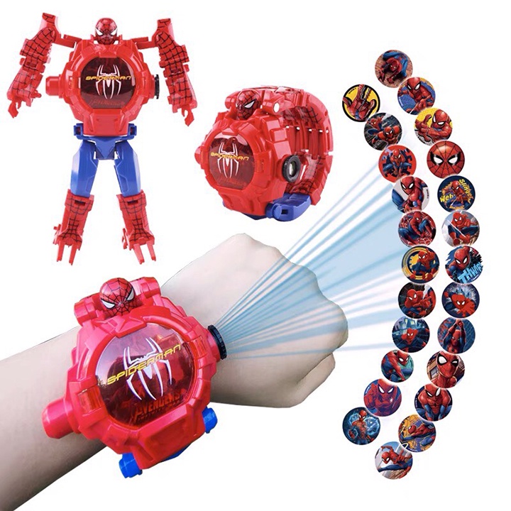 Đồng Hồ Biến Hình Các Nhân Vật Siêu Anh Hùng Venger / Elsa Đeo Tay Cho Bé Trai/ Bé Gái