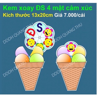 Kem xoay trắc nghiệm ĐS 4 mặt