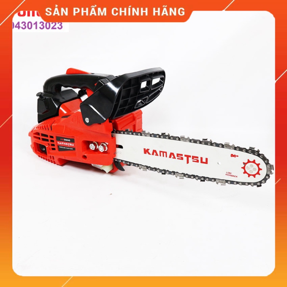 Máy cưa xích chạy xăng tay cụt Kamastu mini 25cc máy cưa xích cưa gỗ nhẹ khỏe -Maý cưa gia đình