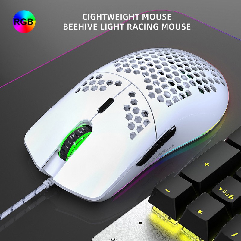Chuột Chơi Game Có Dây 6 Nút Bấm J900 6400dpi