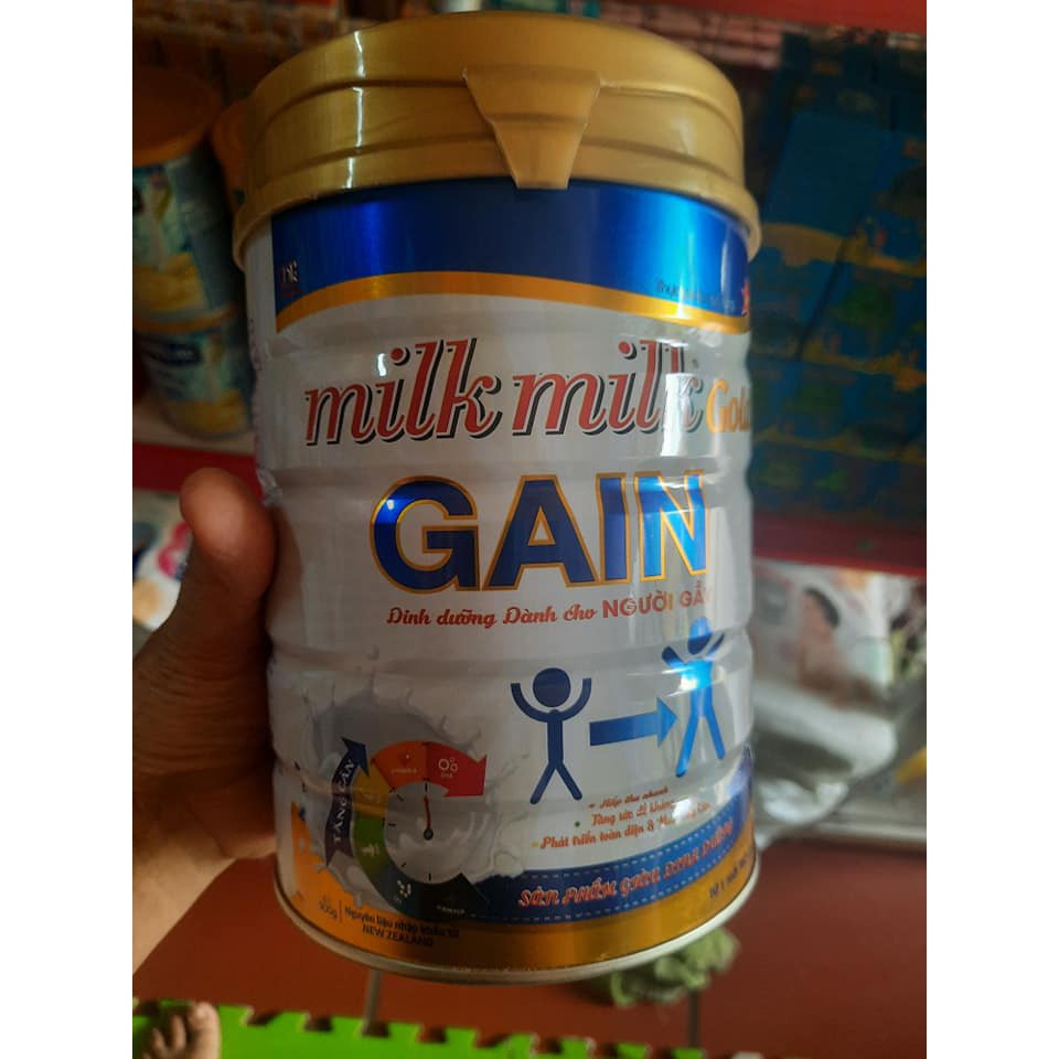 Sữa tăng cân MILKMILKGOLD GAIN Hộp 900g - Sữa cho người gầy, người cần tăng cân