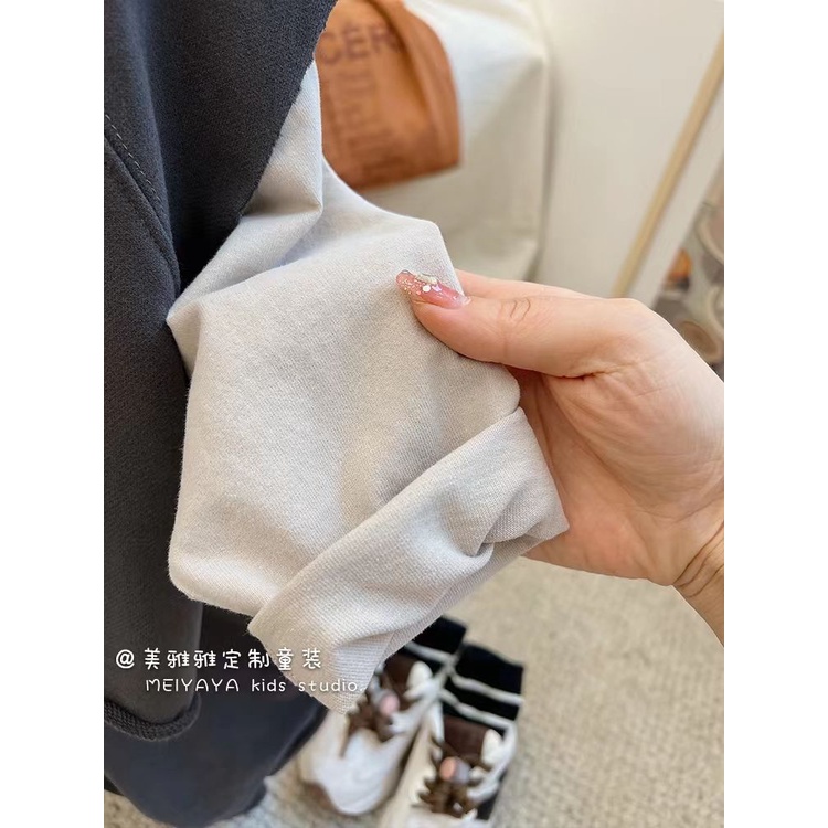 [Babycat] Hàng Có Sẵn Bộ Đồ Ba Món Áo Sweater Ba Món Phong Cách Harajuku Nhật Bản Hàn Quốc Thoải Mái Cho Trẻ Em