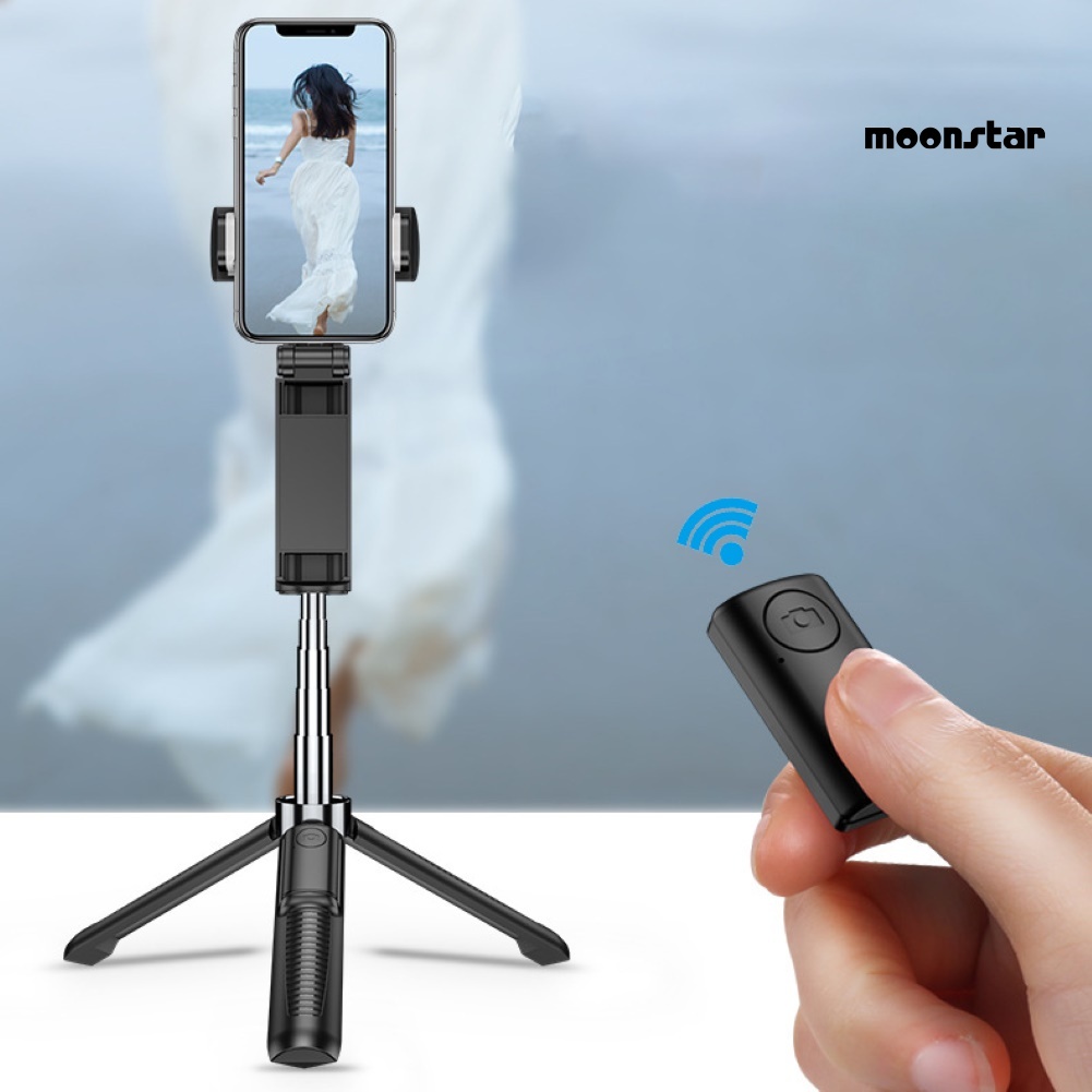 MNmoonstar 2 in 1 Telescopic Bluetooth Mobile Phone Selfie Stick Remote Shutter Tripod