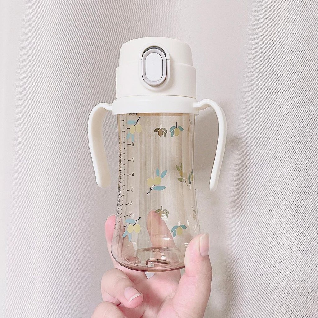 Bình hút nắp bật Olive/Tulip/Cherry/Gấu/Dark size 200ml - 300ml