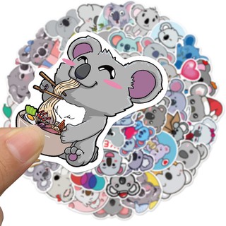 Bộ 50 miếng dán trang trí hình gấu koala đáng yêu