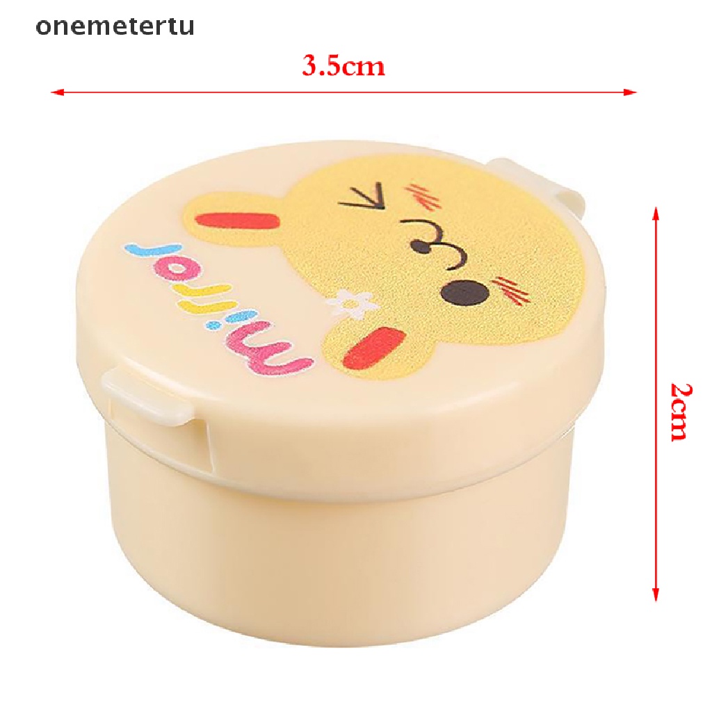 Set 3 Hộp Đựng Nước Sốt Mini Họa Tiết Hoạt Hình Dễ Thương Cho Bé