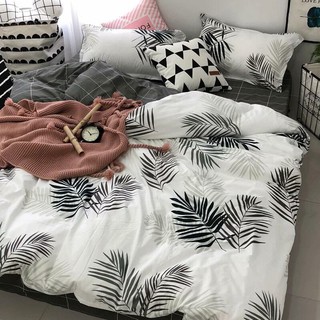 Bộ chăn ga gối cotton poly nhập mẫu mẫu 01