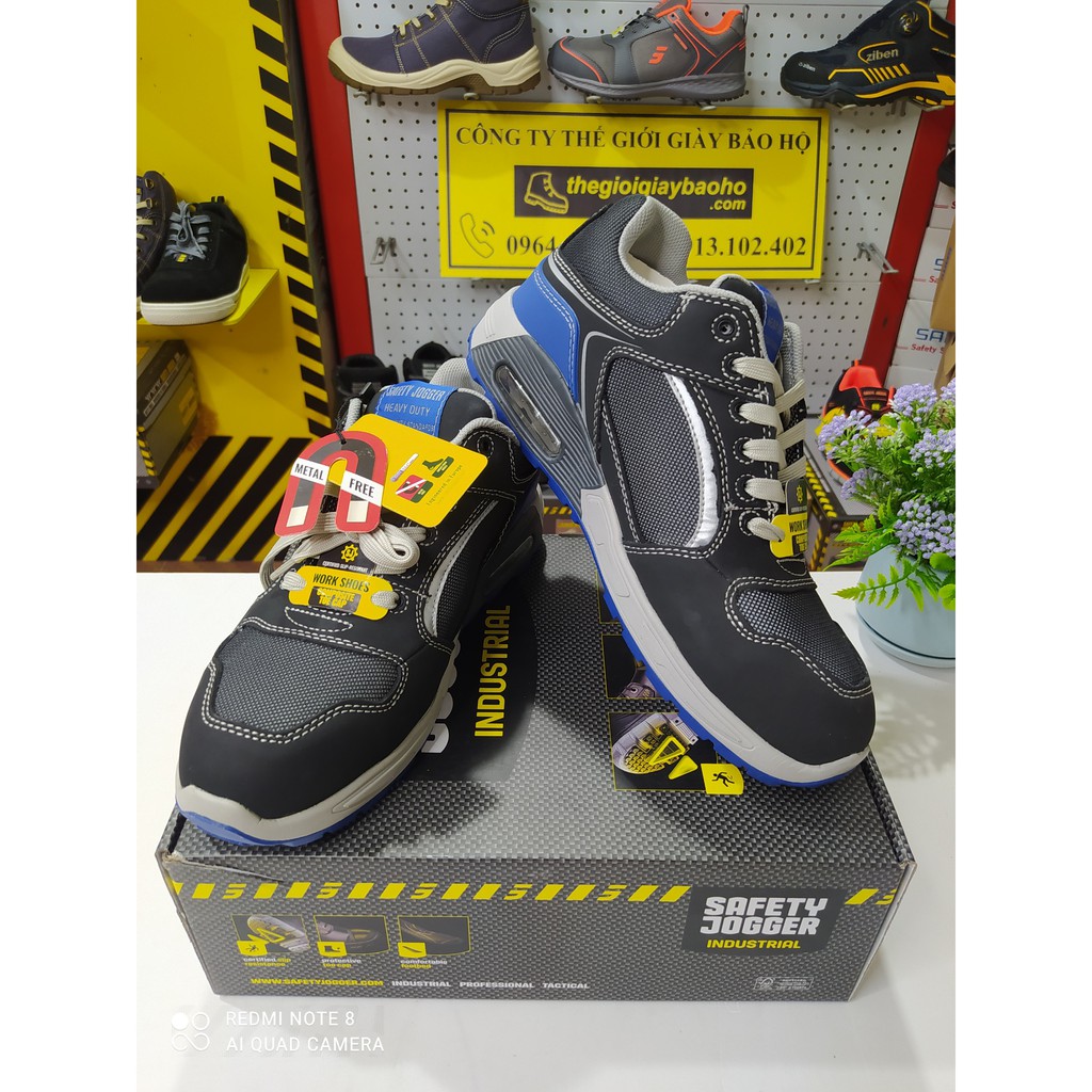 [CHÍNH HÃNG] Giày Bảo Hộ Safety Jogger Raptor, Da Chất Lượng Cao, Đế PU, Chống Trượt, Đâm Xuyên, Bảo Hành Chính Hãng