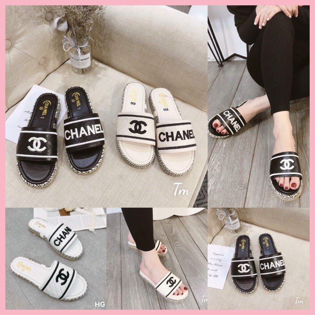 Dép Lê Nữ Đế Cói Độn Đế 2cm, Siêu Nhẹ Êm Chân, Đi Chơi, Dạo Phố, Đi Biển Tiện Lợi Sang Chảnh Siêu Xinh