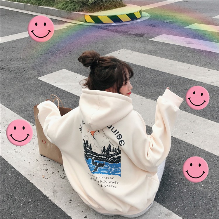 [Áo hoodie nữ] Áo hoodie nữ form rộng nỉ dày hàn quốc thời trang unisex hàn quốc đi học đi chơi học sinh | BigBuy360 - bigbuy360.vn