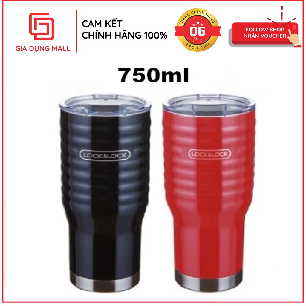 Bình giữ nhiệt Lock&amp;Lock Wave Tumbler 750ml LHC4148 - BH 6 tháng - Hàng Chính Hãng