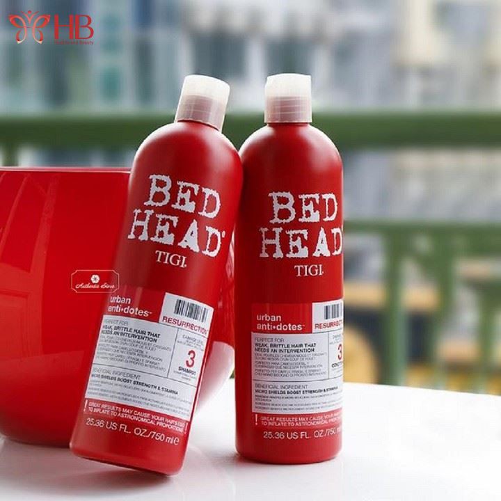 [2 Chai]Cặp Dầu Gội Xả Phục Hồi Tóc Hư Tổn Tigi Bed Head Reha Twin - Màu Đỏ, Xanh Dương, Tím