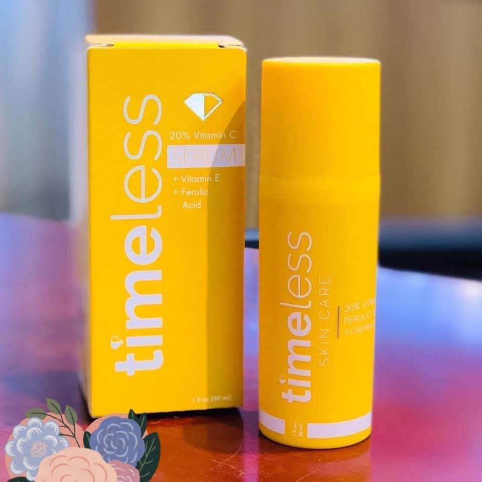 Serum Giảm Thâm Sáng Da Timeless 20% Vitamin C + Vitamin E + Ferulic Acid - Tinh Chất Timeless 30ml