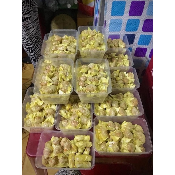 Hoành thánh tôm thịt nhà làm bao ngon hộp 30-35 viên | BigBuy360 - bigbuy360.vn