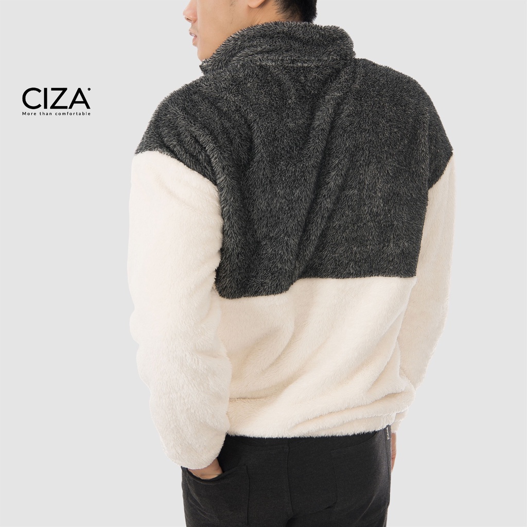 Áo khoác lông cừu dài tay nam CIZA cao cấp form Unisex siêu ấm thời trang mùa đông size S M L XL APDR05