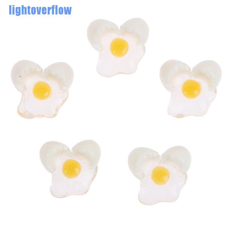 Set 5 Quả Trứng Vỡ Mini Tỉ Lệ 1: 12 Trang Trí Nhà Búp Bê