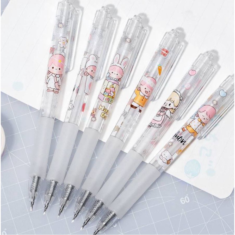 Dao rọc giấy dạng bút in hình cắt tỉa Washi, sticker, unboxing in dễ thương