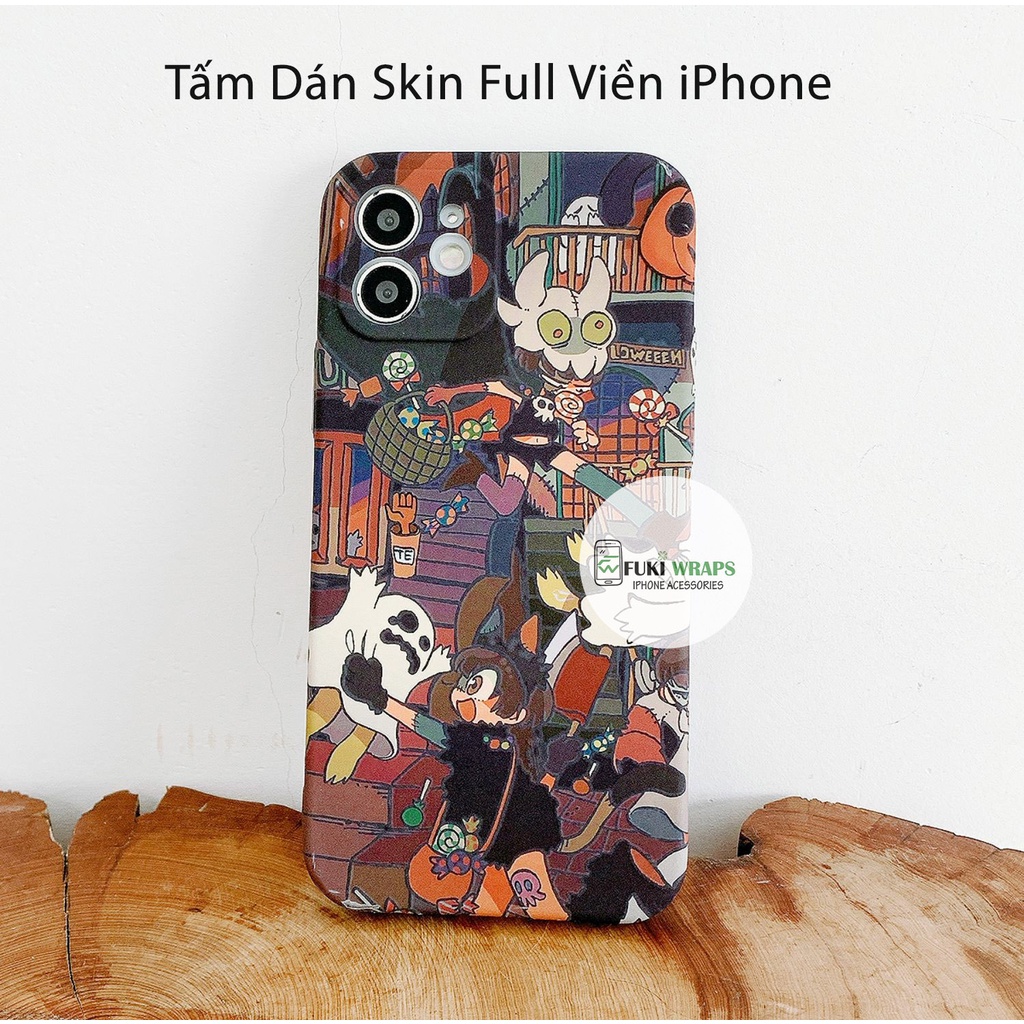 Tấm dán Skin Mặt Sau FULL VIỀN Dành Cho 13prm , 12prm , 11prm , x, xsm , xr, 7p , ip11 , ip12 , ip13 - FukiShop