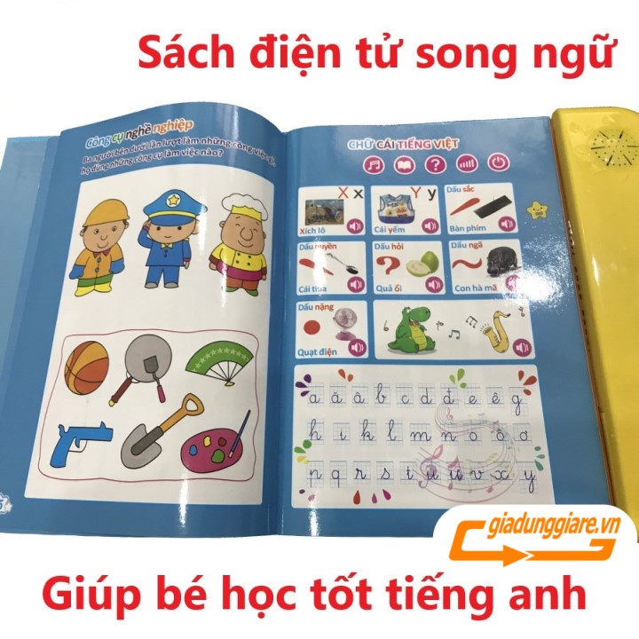 (Bản nâng cấp) Sách nói điện tử Thanh Nga song ngữ Anh - Việt giúp trẻ học tốt Tiếng Anh - giadunggiare.vn