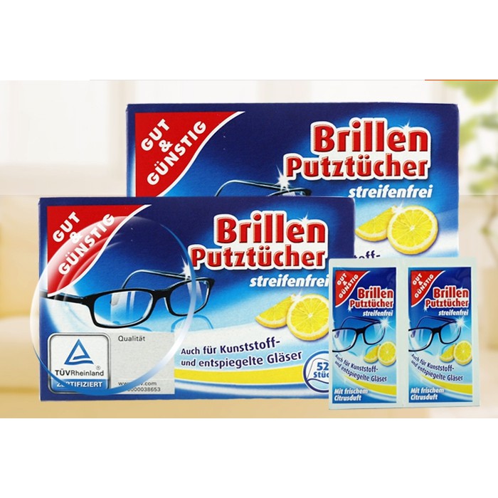( Hàng Đức Chuẩn ) Giấy lau kính Brillen Putztücher giúp làm sạch bảo vệ kính - 1 Miếng | BigBuy360 - bigbuy360.vn