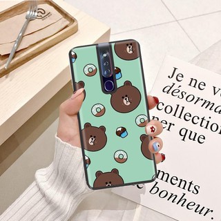 Ốp lưng Oppo F11 Pro Viền dẻo TPU hình Gấu Nâu Cute