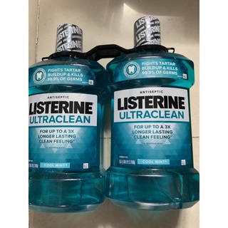 Nước xúc miệng listerine chai 1.5 1 cặp 2 chai