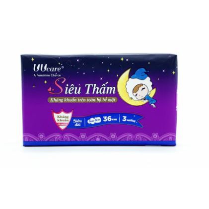 Băng Vệ Sinh Ban Đêm UUcare Young Girl 36cm [che tên sản phẩm khi giao hàng]