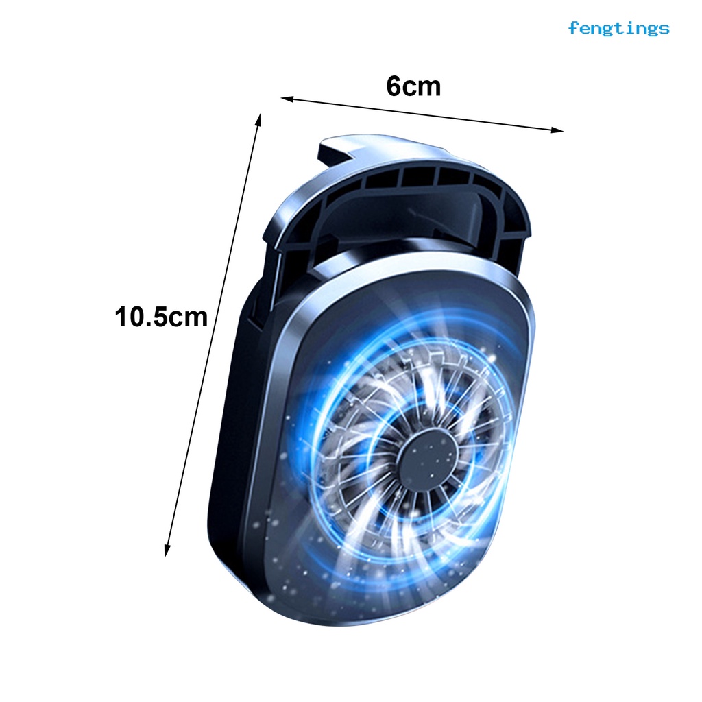Quạt Tản Nhiệt Mini Siêu Yên Tĩnh Có Kẹp Gắn Lưng Cho Điện Thoại SRQ