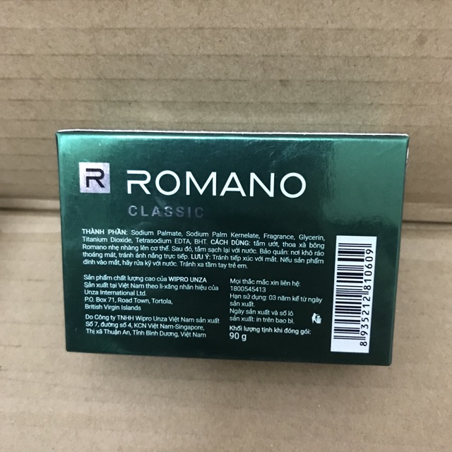 Bánh Xà Bông Romano Classic 90g