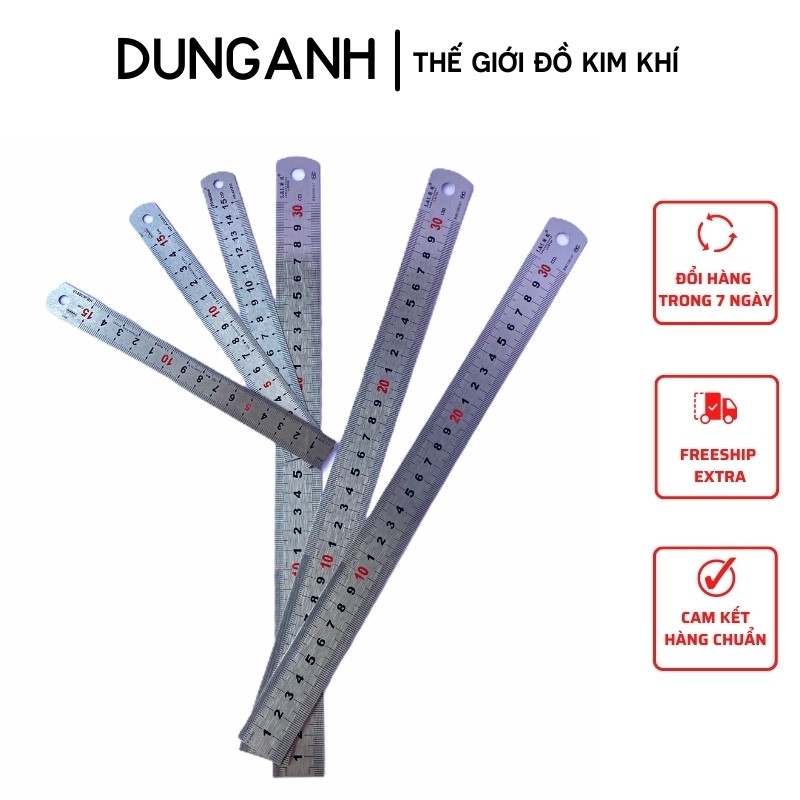 Thước lá kim khí Dung Anh thước lá inox nhiều size