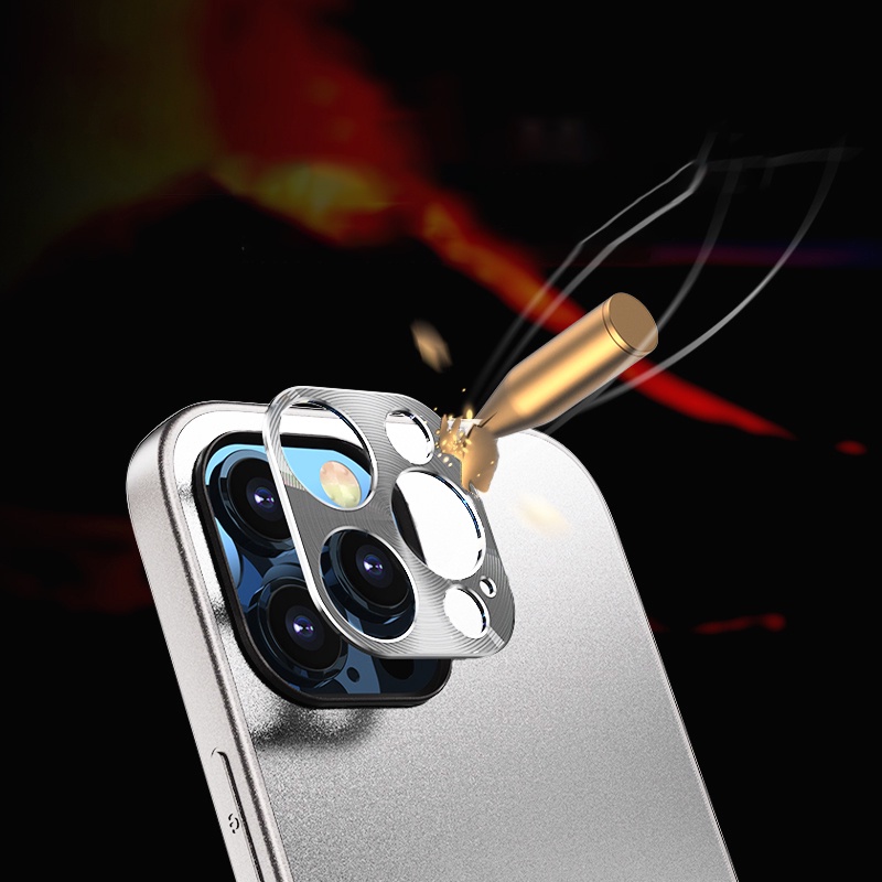Ốp Điện Thoại Kim Loại Bảo Vệ Ống Kính Máy Ảnh Cho for iPhone13Pro 13Promax 12Pro 12Promax