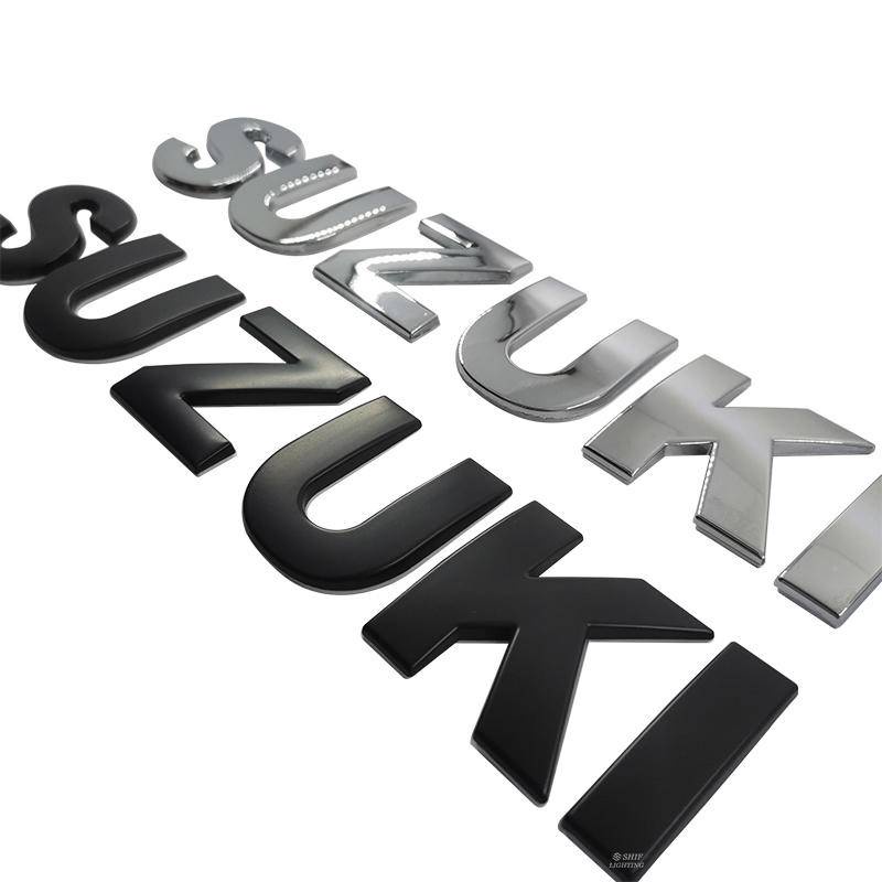 SUZUKI Decal dán trang trí xe hơi màu đen in chữ 45mm