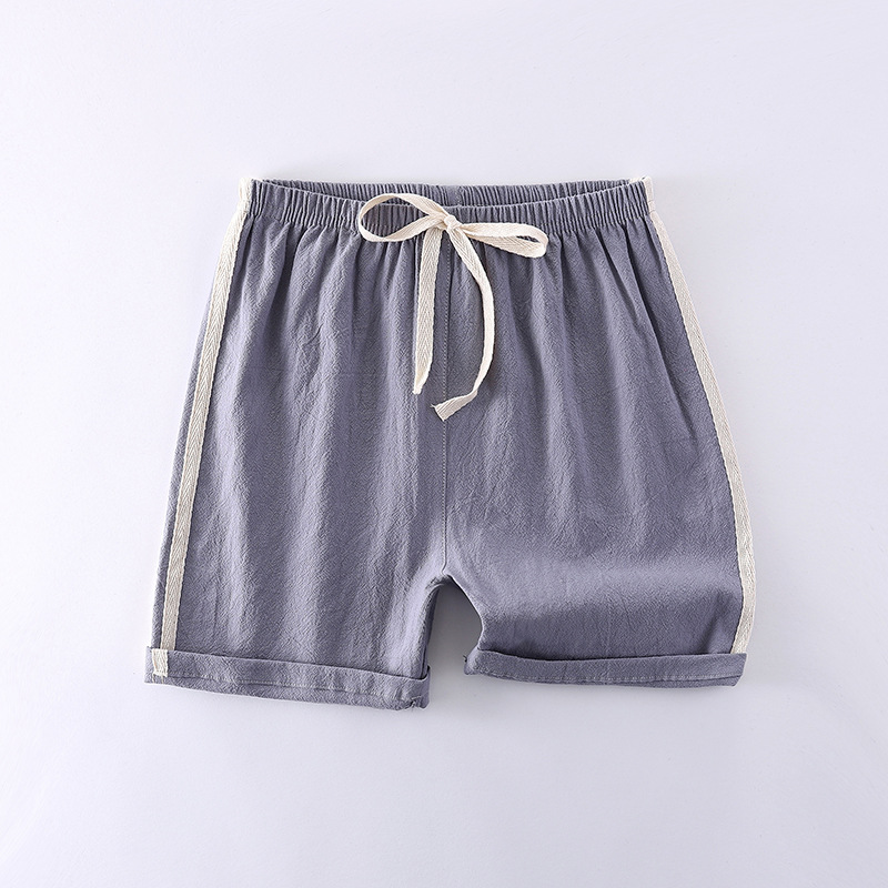 Spot 2021 summer thin children's lace up parallel bars leisure sports shorts boys and girls' pure Beach Hot Pants