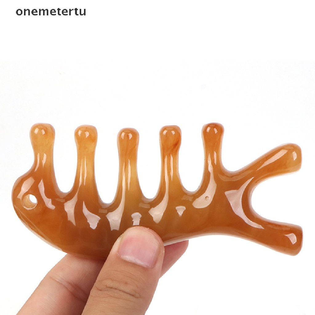 1 Lược Mát Xa Bằng Nhựa Resin Răng Rộng