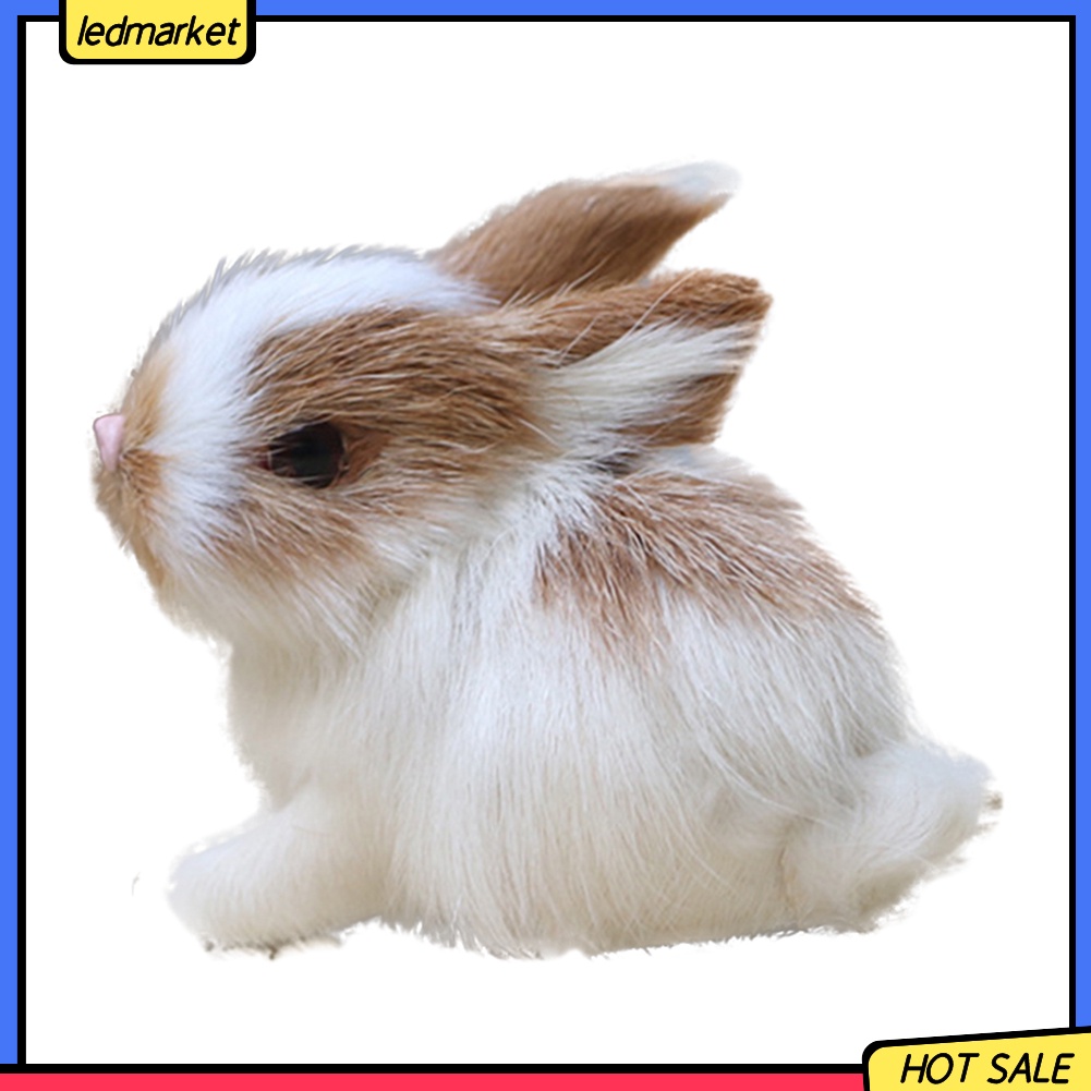 Đồ chơi thú bông hình thỏ con giống y như thật dễ thương dùng để trang trí