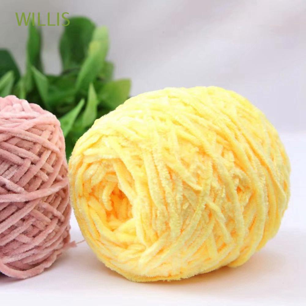 Cuộn len nhung mềm dùng làm khăn choàng thủ công DIY