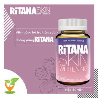 VIÊN UỐNG HỖ TRỢ TRẮNG DA RITANA 60 viên_Bí quyết trắng da từ hoa hậu