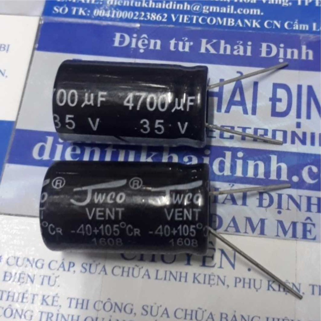 5 con TỤ HÓA, TỤ PHÂN CỰC 4700uf 35V 18x31mm kde1826