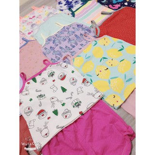 Bộ đồ hai dây cotton cực yêu cho bé gái