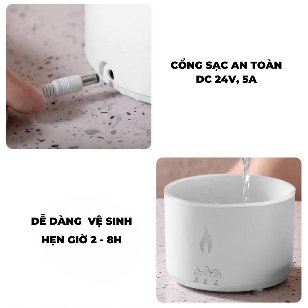 Máy xông tinh dầu, khuếch tán tinh dầu siêu âm V19 Bơ Home Decor, phun sương tạo ẩm trực tiếp hình con sứa, núi lửa