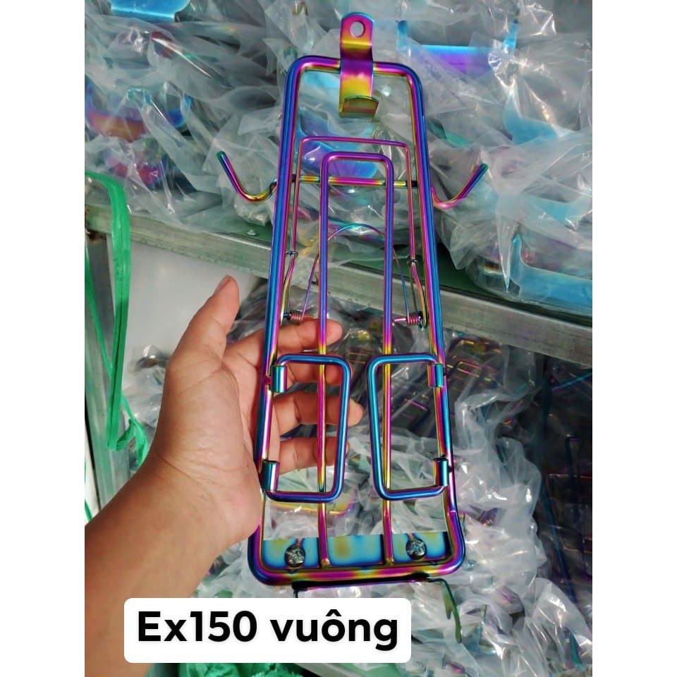 Ba ga giữa inox xi titan 7 màu các dòng xe.exciter 135.150.winner v1.winner x.rider,sonic,sirius.hàng chuẩn 10 li.