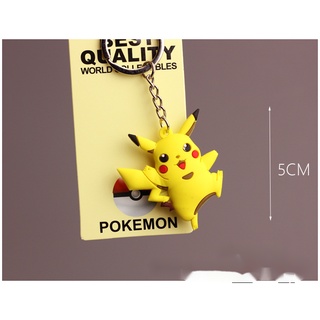 Móc Khóa silicone Hình pokemon pikachu