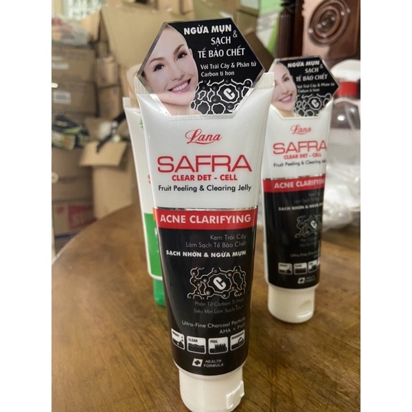 Kem trái cây làm sạch tế bào chết sạch nhờn & ngừa mụn Lana Safra 80g