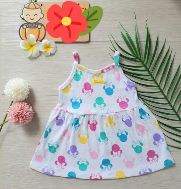 Đầm thun cotton bé gái