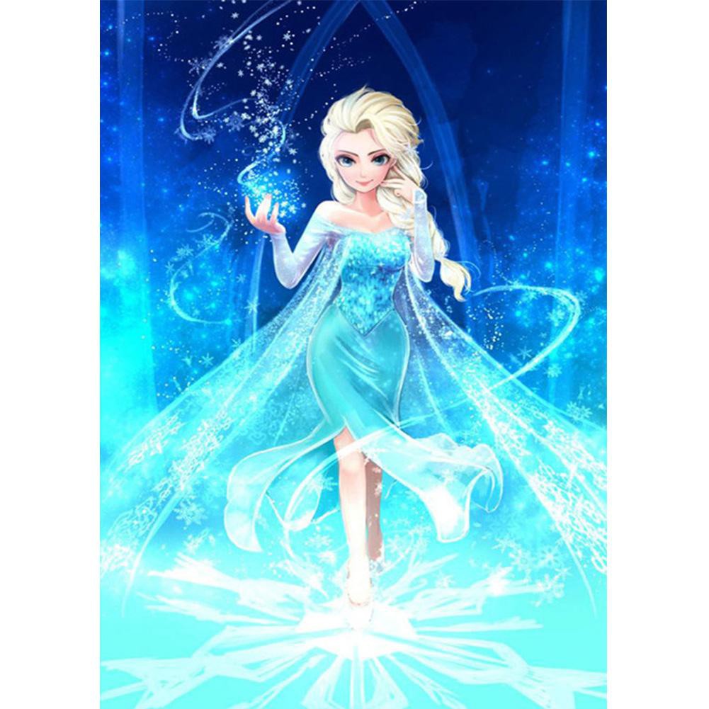 Bộ tranh đính đá tự hoàn thành hình công chúa Elsa xinh xắn