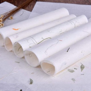 SET Giấy thủ công hoa lá ép handmade làm thiệp, penpal