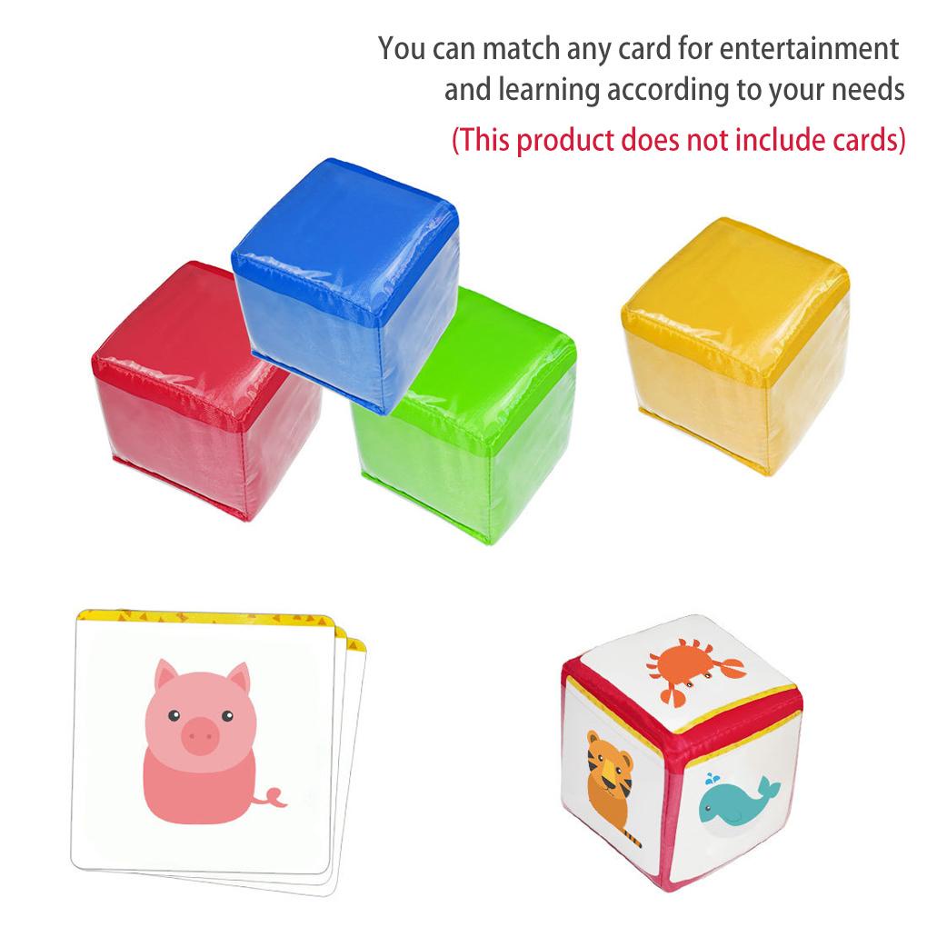 Set 4 Khối Lập Phương Đồ Chơi DIY Kèm Túi Đựng Dành Cho Gia Đình