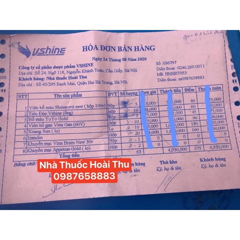 Sắt ống YOYO Gold - Bổ sung Sắt cho người thiếu máu | Thế Giới Skin Care