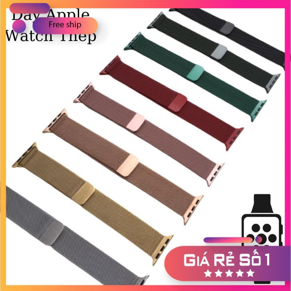 Dây Ap Watch ⚡ Dây Ap Watch Thép Không Gỉ Milanese Loop Sang Chảnh - Hot Trend ⚡ Series 5/4/3/2/1