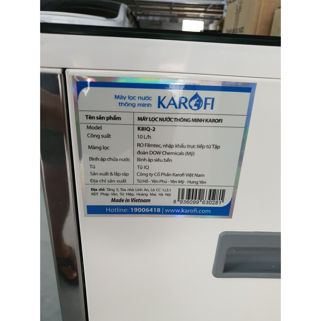 Máy Lọc Nước Ro Karofi K9IQ 2.0 - đèn UV diệt khuẩn.